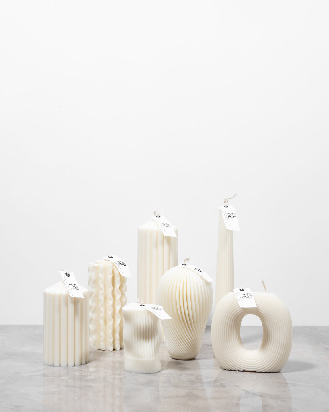 Ribbed Decorative Candles