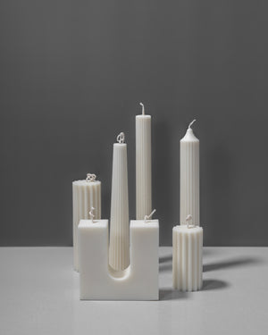 Jean Sculptural Candle by Quietude Candles